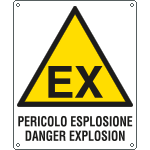 417501W - Cartello pericolo esplosione Danger Explosion