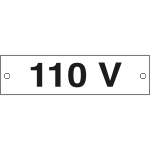 49104B - Cartello alluminio 110 VOLT