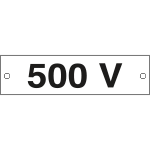 49111B - Cartello alluminio 500 VOLT