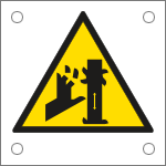 49665M - Cartello alluminio pericolo tranciatura dita