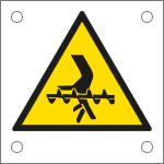 49679M - Cartello alluminio pericolo coclea