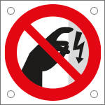 49753M - Cartello divieto toccare apparecchi in tensione