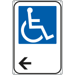 5691X - Cartello alluminio informazione DISABILI