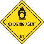 6447D - Cartello trasporto merci OXIDIZING AGENT(5.1)