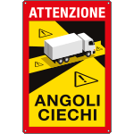 66003S - etichetta autoadesiva angoli ciechi per camion in Italiano