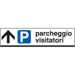 6811A - Cartello alluminio PARCHEGGIO VISITATORI avanti
