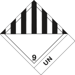 8209L - etichetta 100x120 MISCELLANEOUS DANGEROUS UN..