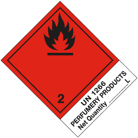8215M - Etichetta adesiva Infiammabile UN 1266