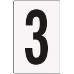 8653BN - Cartello numero 3 per contrassegnare