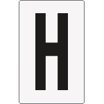 8668BN - Cartello lettera H per contrassegnare