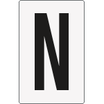 8672BN - Cartello lettera N per contrassegnare