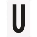 8678BN - Cartello lettera U