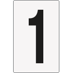 8901BN - Cartello numero 1 per contrassegnare