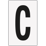 8913BN - Cartello lettera C per contrassegnare