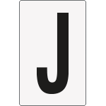 8931BN - Cartello lettera J per contrassegnare