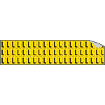 901L - Foglio n.60 etichette adesive G/N lettera L