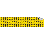 901Z - Foglio n.60 etichette adesive G/N lettera Z