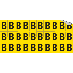 903B - Foglio n.30 etichette adesive G/N lettera B