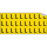 903L - Foglio n.30 etichette adesive G/N lettera L