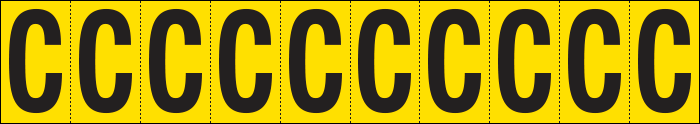 904C - Foglio n.10 etichette adesive G/N lettera C