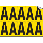 906A - Foglio n.10 etichette adesive G/N lettera A