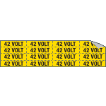 9102C - Foglio n.16 etichette adesive 42 VOLT