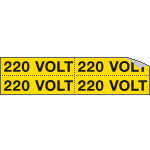 9107B - Foglio n. 4 etichette adesive 220 VOLT