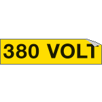 9109A - Foglio n. 1 etichette adesive 380 VOLT