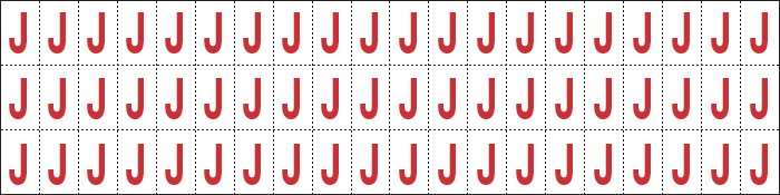 910J - Foglio n.60 etichette adesive B/R lettera J