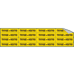 9127C - Foglio n.16 etichette adesive TRIFASE + NEUTRO