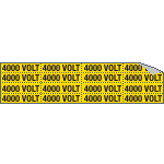9137C - Foglio n.16 etichette adesive 4000 VOLT