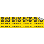 9145C - Foglio n.16 etichette adesive 230 VOLT