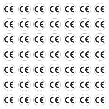 9180C - Foglio n.49 etichetta adesiva simbolo CE