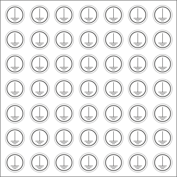 9182C - Foglio n.49 etichetta adesiva simbolo terra