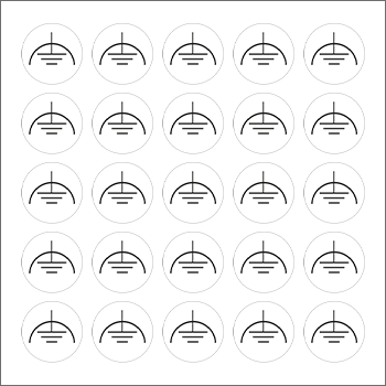 9198B - Foglio n.25 etichetta adesiva terra senza rumore