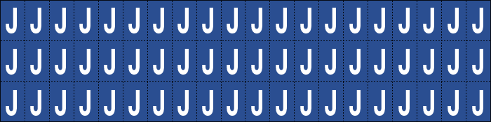 920J - Foglio n.60 etichette adesive B/B lettera J