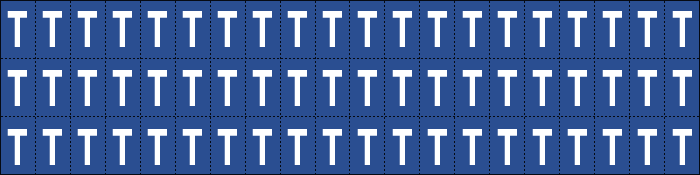 920T - Foglio n.60 etichette adesive B/B lettera T
