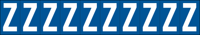 924Z - Foglio n.10 etichette adesive B/B lettera Z