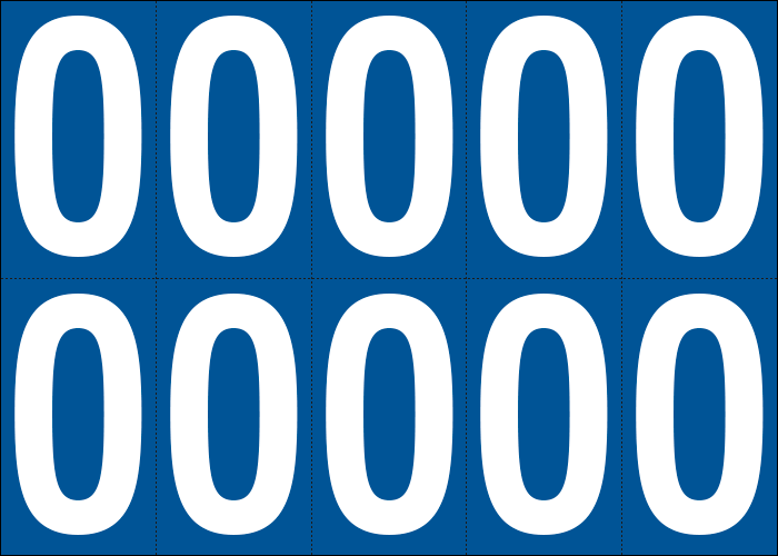 925O - Foglio n.10 etichette adesive B/B lettera O