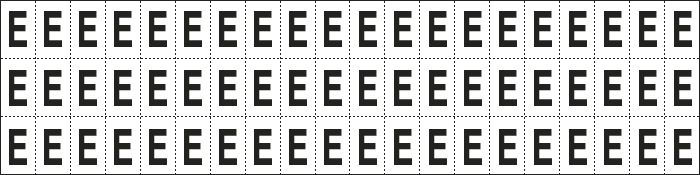 930E - foglio n.60 etic.aut. B/N lettera E