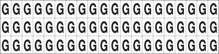 930G - foglio n.60 etic.aut. B/N lettera G