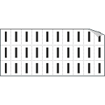 933I - Foglio n.30 etichette adesive B/N lettera I