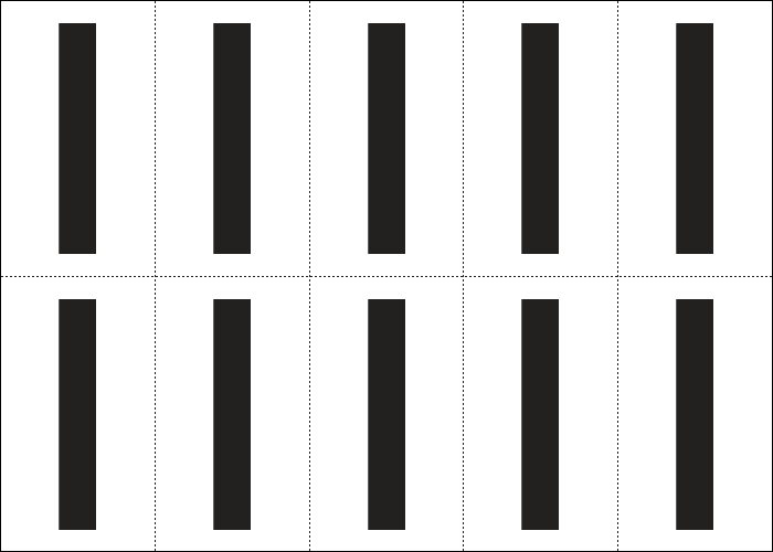 935I - Foglio n.10 etichette autoadesive B/N lettera I