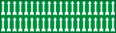 9396G - Foglio n.40 etichette adesive verde freccia bianca