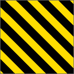 9401P - Pannello autoadesivo righe giallo nere