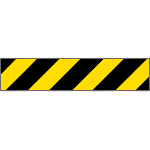 9404P - Pannello autoadesivo righe giallo nere