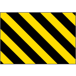 9407P - Pannello autoadesivo righe giallo nere
