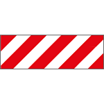 9413P - Pannello autoadesivo righe bianco rosso