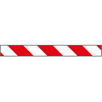 9420P - Pannello autoadesivo righe bianco rosso