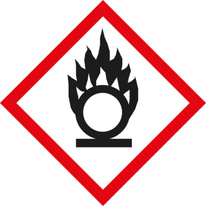 9423G - etichetta adesiva singola " materiali comburenti "